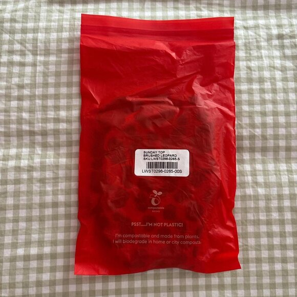 NWT Loeffler Randall x Left On A Friday Sandy Top in Brushed Leopard (S) - Picture 3 of 3